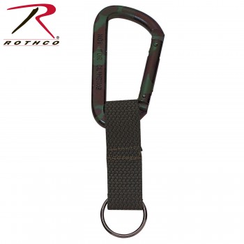 Rothco Jumbo 80MM Carabiner With Web Strap Key Ring