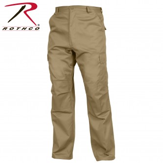2931-XL BDU Pants Relaxed Fit Zipper Fly Military Tactical Rothco [XL,Khaki] 