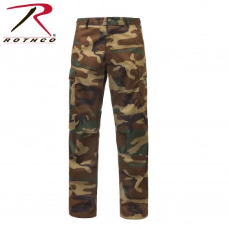 2941-M Rothco Relaxed Fit Zipper Fly Military Tactical BDU Pants[M,Woodland Camo] 
