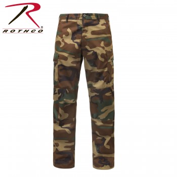 2941-M Rothco Relaxed Fit Zipper Fly Military Tactical BDU Pants[M,Woodland Camo] 