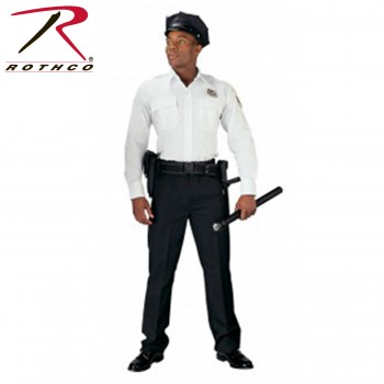 30001-2X Rothco Long Sleeve Law Enforcement Police Security Uniform Shirt[White,2X-Large] 