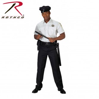 30017-3X Rothco Short Sleeve Law Enforcement Police Security Uniform Shirt[White,3X-Large] 