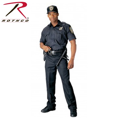 30021-2X Rothco Short Sleeve Law Enforcement Police Security Uniform Shirt[Navy Blue,2X-Large] 