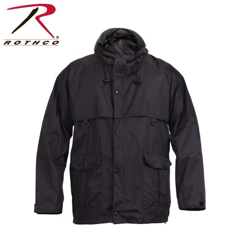 30703-3X Black Packable Rain Suit Rip-Stop Rothco 30701[3X-Large] 