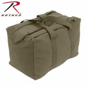 3125 Rothco Black Israeli Mossad Style Tactical Canvas Cargo Bag 