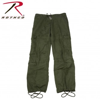 3186-M Women's Vintage Military Tactical Paratrooper Fatigue Pants Rothco [M,Olive Drab] 