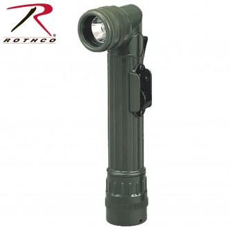 324 Rothco Mini Army Style Flashlight OLIVE DRAB (takes 2 AA batteries) 