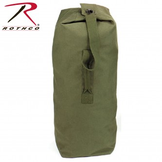 3497 Rothco Heavyweight Canvas Military Top Load Duffle Bag[Olive Drab,30