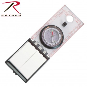 337 Rothco Orienteering Ranger Type Compass-Liquid-Filled-W/Magnifying Glass 