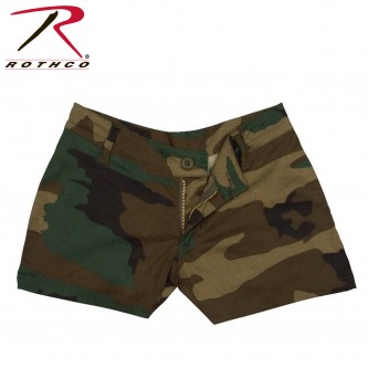 Rothco 3376-XL Women's Cotton Mini Shorts Woodland Camouflage[XLarge] 