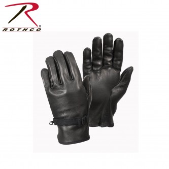 3383 Rothco Black Size 2 Leather D-3A Military Gloves