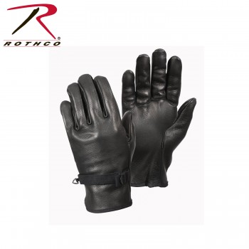 3383 Rothco Black Size 2 Leather D-3A Military Gloves