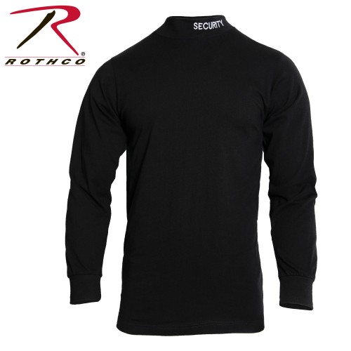 Rothco 3415-3X New Security Embroidered Black Tactical Mock Turtleneck[3X-Large]
