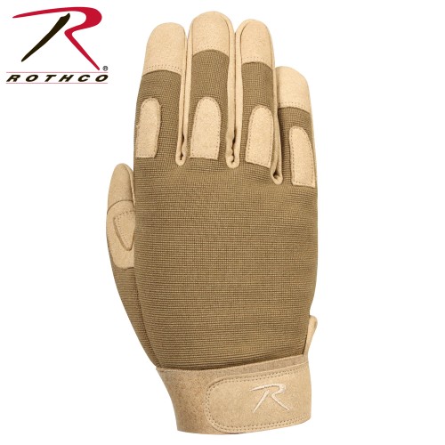 Rothco 3421 Coyote Brown Size Large Lightweight All Purpose Military Duty Gloves