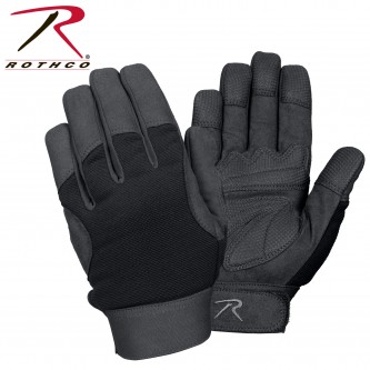 3468 Rothco Black Size XX-Large Moisture Wicking Military Mechanics Gloves