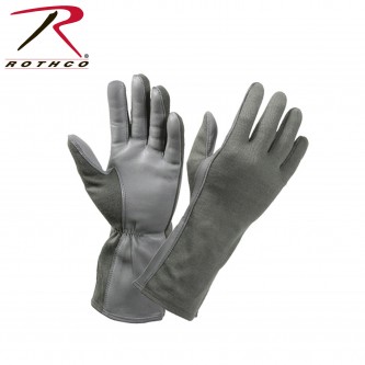 3473 Rothco GI Type Foliage Green Size 8 Flame & Heat Resistant Military Flight Gloves