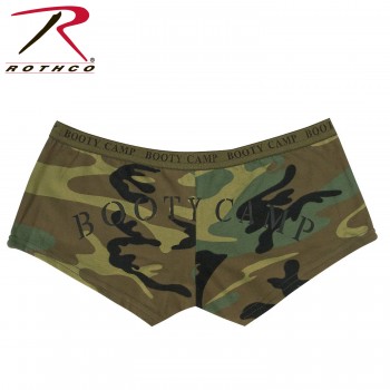 3476-S Rothco Women's Casual Army Lounging Shorts Military Booty Shorts[Woodland Camo Booty Camp,S] 