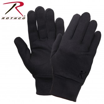 3524-L/XL Black Polyester Glove Liner Lightweight Rothco 3524[L/XL] 