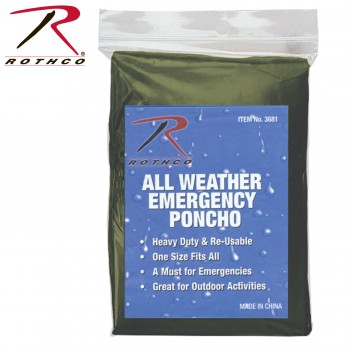 Rothco All Weather Emergency Poncho