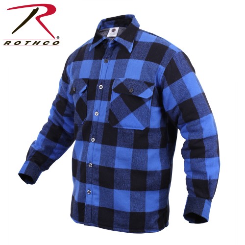 Rothco Extra Heavyweight Buffalo Plaid Sherpa-Lined Flannel Jacket [White,2X-Large] 3740-WHITE-2X 