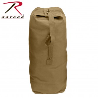 3895 Rothco Heavyweight Canvas Military Top Load Duffle Bag[Coyote Brown,25