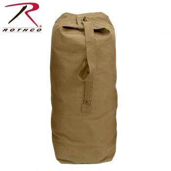 3895 Rothco Heavyweight Canvas Military Top Load Duffle Bag[Coyote Brown,25