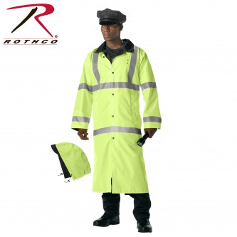 3906-3X Rain Parka Reflective Safety Green Waterproof Rain Wear Rothco[3X-Large] 