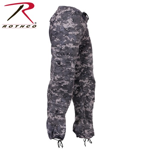 3991-S Women's Vintage Military Tactical Paratrooper Fatigue Pants Rothco [S,Subdued Urban Digital] 