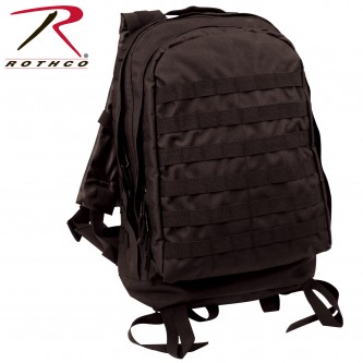 40139 Rothco MOLLE II 3-Day Assault Pack Military Camo Backpack[Black] 