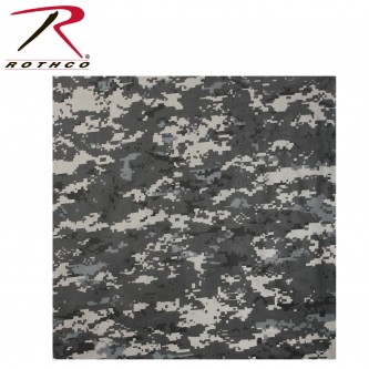 4173 Rothco Large Military Cotton Camouflage Or Solid Biker Bandana (27