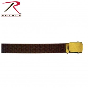 4385 Web Belt With Buckle Military Camouflage Solid Cotton Rothco [54