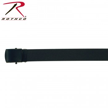 4343-Blk Rothco 4294 Military Web Style Belt 1.25 inch Wide - Black[Black,64
