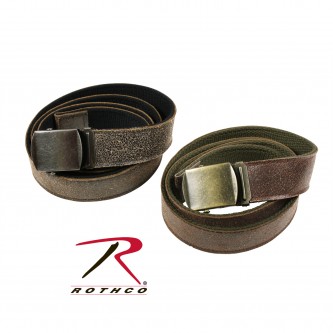 Rothco Reversible Vintage Leather/Poly Web Belt