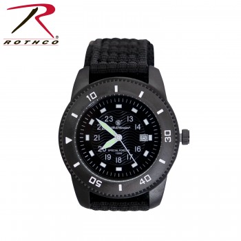 4316 Rothco Smith & Wesson Commando Watch-Calendar-nylon strap-Rotating Bezel 