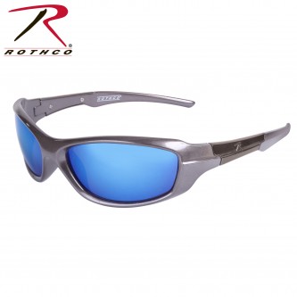 4356 Rothco 9MM Sunglasses Blue Mirror