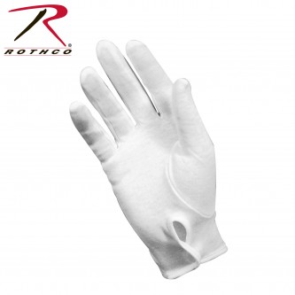 Rothco 4410 White Size Large Military Cotton Dress Parade Gloves