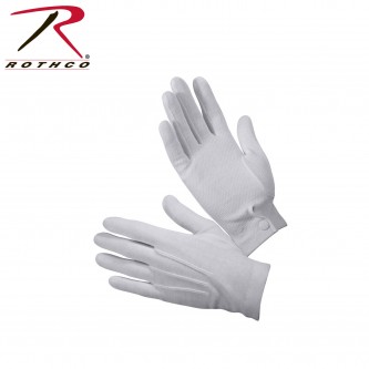 Rothco 4411 Gripper Dot White Parade Dress Gloves Size X-Large