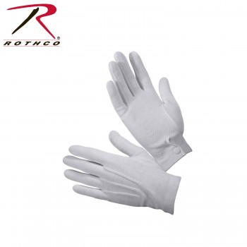 Rothco 4411 Gripper Dot White Parade Dress Gloves Size Large