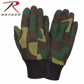 4414 Rothco Camouflage Sportsman's Fleece Lined Jersey Gloves