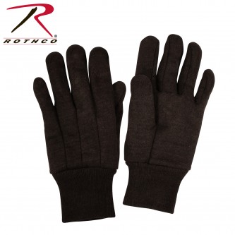 4416 Rothco Cotton Brown Multi Purpose Jersey Work Gloves