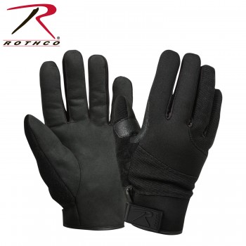 Rothco 4436 Black Size Small Street Shield Cold Weather Cut Resistant Police Gloves
