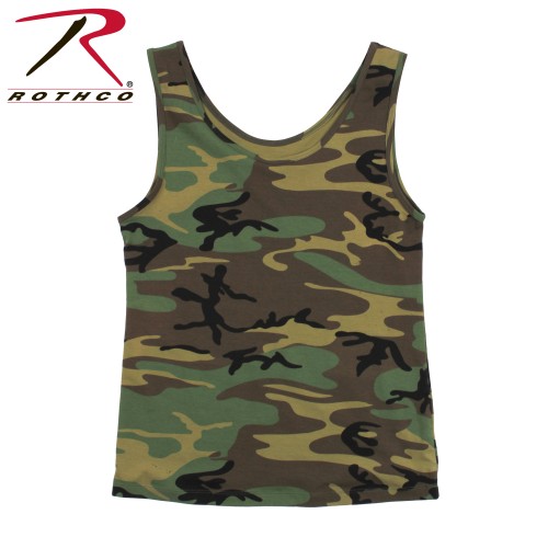 44590-XS Womens Woodland Camo Stretch Tank Top Rothco 44590[X-Small]