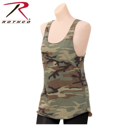 44670-L Rothco Women's Woodland Camo Racerback Camouflage Tank Top[Large] 