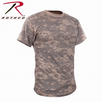 44777-L Rothco Woodland Or ACU Camouflage Vintage Design Short Sleeve T-Shirt[Large,ACU Digital Camo