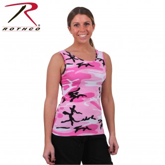 4492-M Stretch Tank Top Womens Pink Camo Rothco 4492[Medium] 