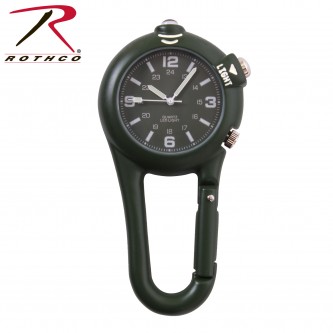 4500 Rothco Olive Drab Clip Watch With LED Light