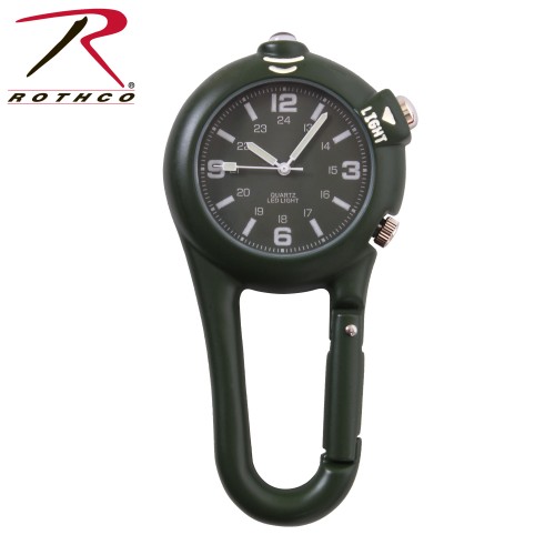4500 Rothco Black Clip Watch With LED Light