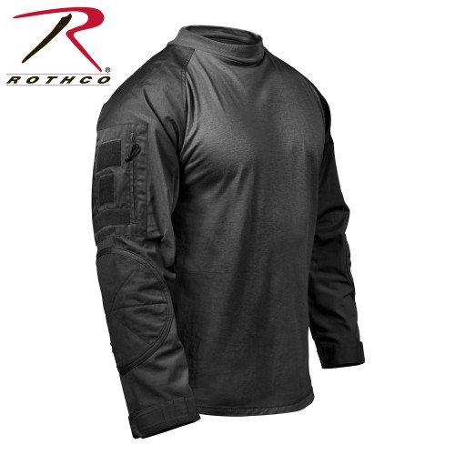 45010-S Tactical Airsoft Combat Long Sleeve Lightweight Shirt Rothco[S,Black]