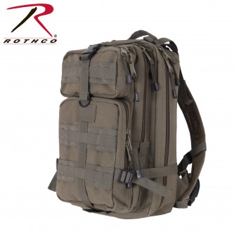 45040 Rothco Heavyweight Canvas Military Style Tacticanvas Go Pack MOLLE Backpack[Olive Drab] 