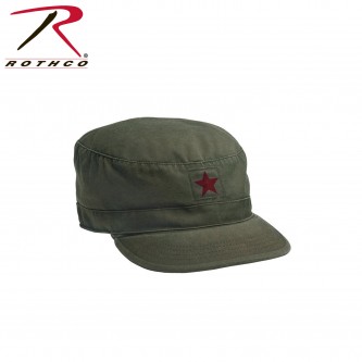 Rothco 4518-M New Olive Drab Vintage Red Star Military Patrol Cap Fatigue Hat[Medium